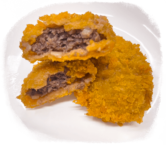 旨塩メンチカツ　250円税込　野村牧場牛100%